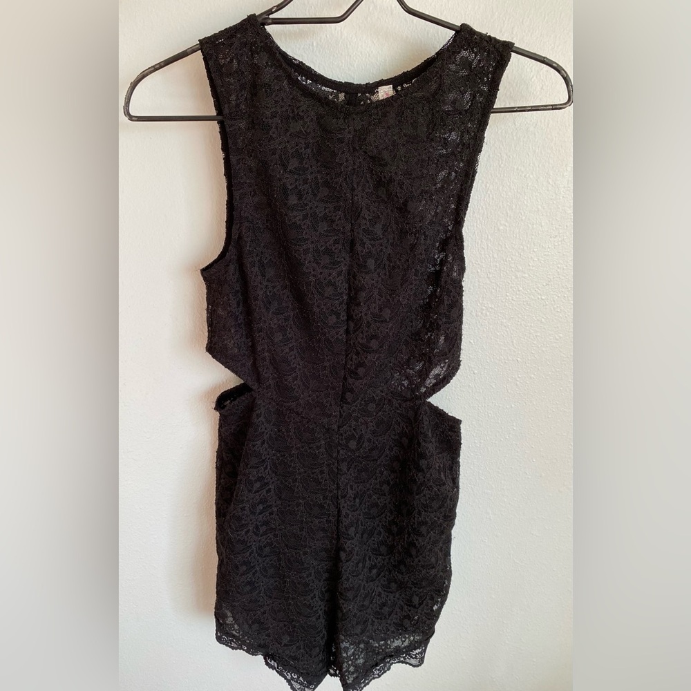 ☘️Intimately Free People Midnight Hour lace slip dress, size small, black